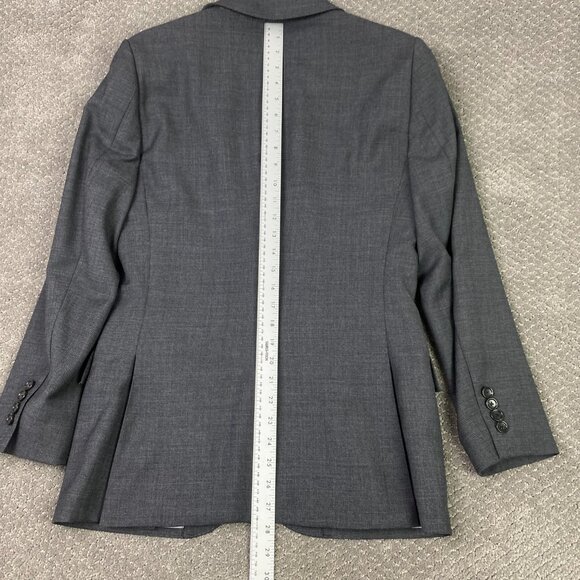 J. Crew Ludlow Slim Blazer Suit Coat Men's 38S Gray Tollegno 1900 Stretch - Picture 14 of 15